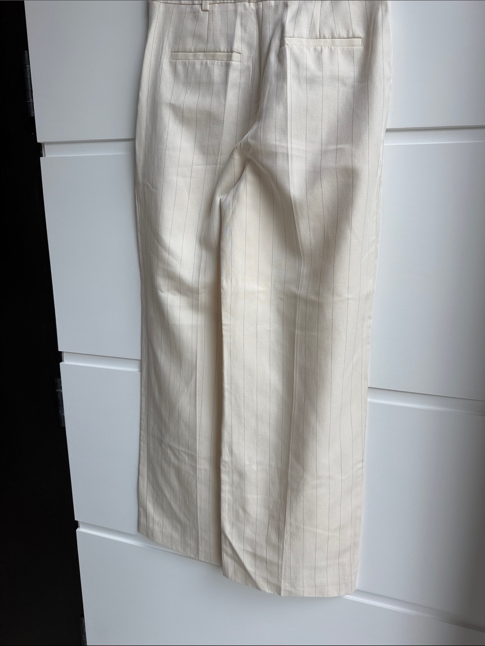 Reiss Cream Wide Leg Trousers - Picture 7 of 10